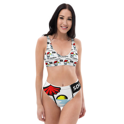 Recycled high-waisted bikini