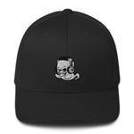 B&W Ghost Fitted Hat