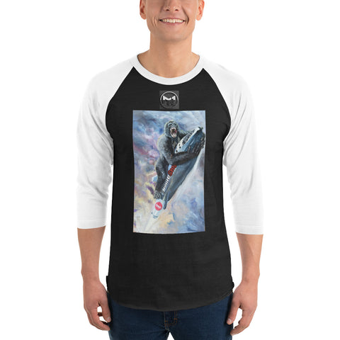 3/4 sleeve raglan shirt